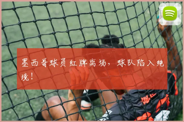 墨西哥球员红牌离场，球队陷入绝境！